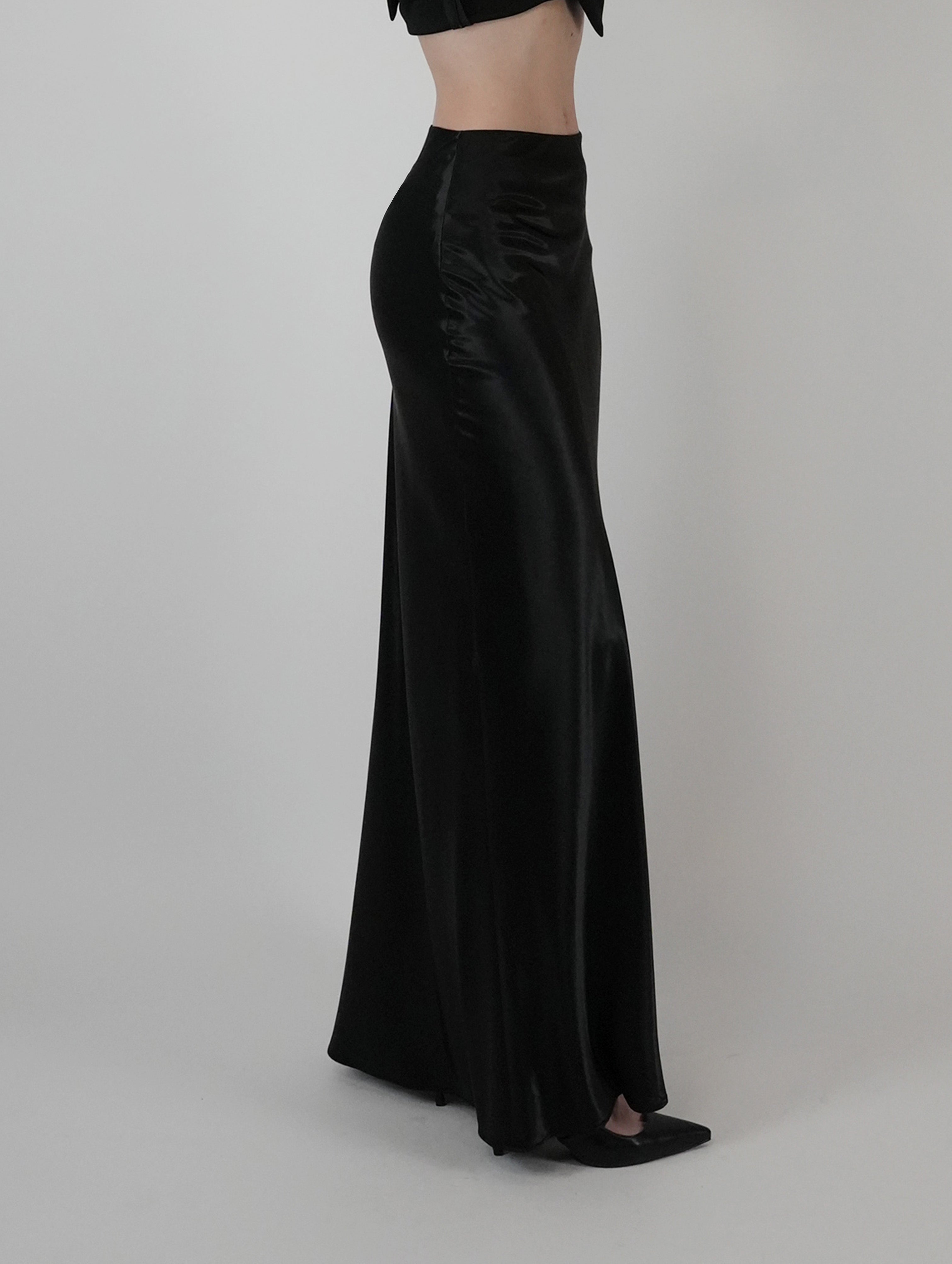 スカート KITON LONG SATIN SKIRT Long Skirt in Silk Satin | Kiton