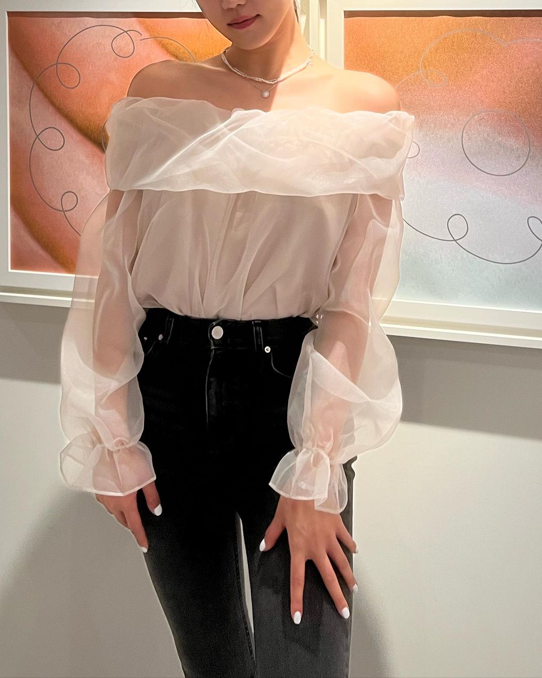 Organza Off Shoulder Blouse – Kitty Opulent